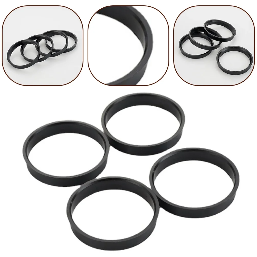 Aluminum Hub Centric Rings 66.6mm to 57.1mm Eliminate Vibrations Enhance Car Appearance Fits Skoda Nissan Pack of 4