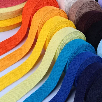 10 metri 10mm/15mm/20mm 100% Nastro di cotone Hserringbone Nastro Arco per capelli Festa di Natale Decorazione di nozze Artigianato di cucito fai da te