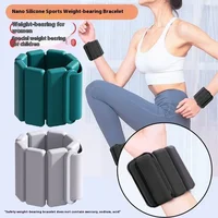 A Pair Sports Weight-bearing Bracelets Adjustable Wearable Wrist & Ankle Silicone Weights Bracelets for Running Training Fitness 2