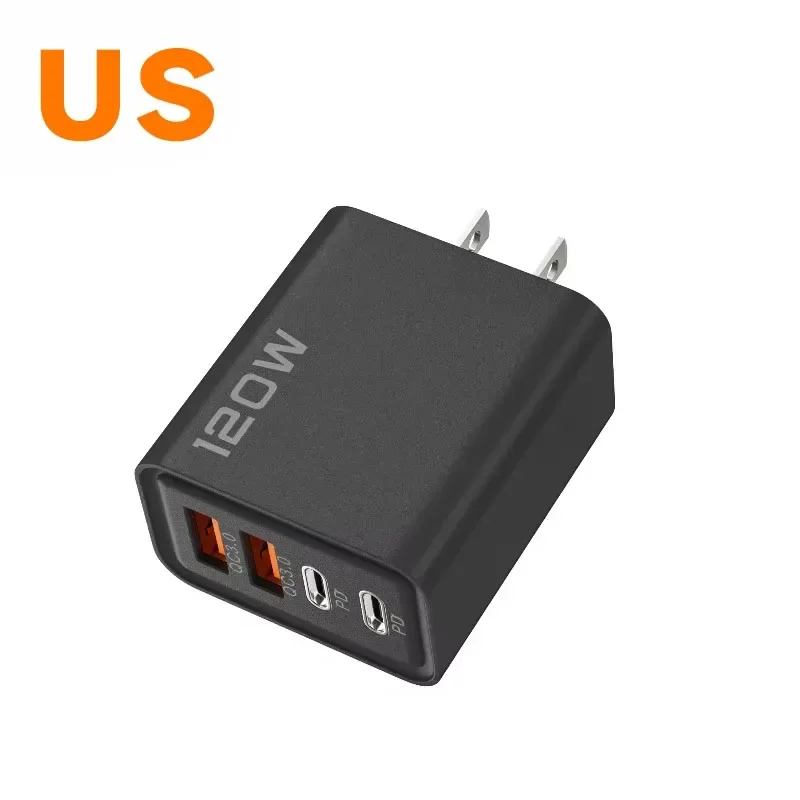 ตัวเลือกสินค้า อะแดปเตอร์ชาร์จเร็ว 4 พอร์ต USB-C 120W ชาร์จได้ทุกแบรนด์