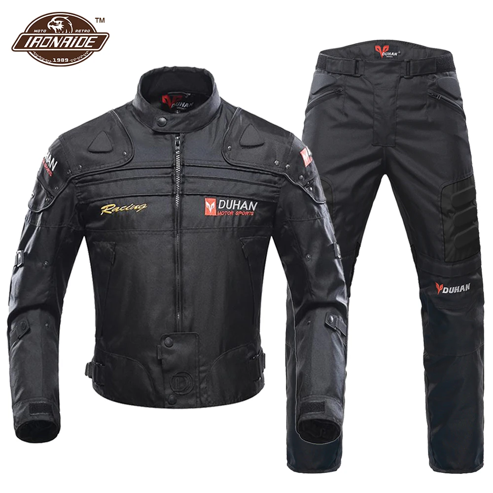 DUHAN Windproof Motocross Jacket Motorcycle Pants Men Motorcycle Jacket Wear-resistant Body Armor Moto Clothing For Winter motorcycle jacket,motorcycle armor,motorcycle clothing