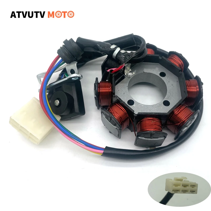 8 Pole Coil Ignition Magneto Stator For Cg125-8 150Cc 250Cc Motocross Atv