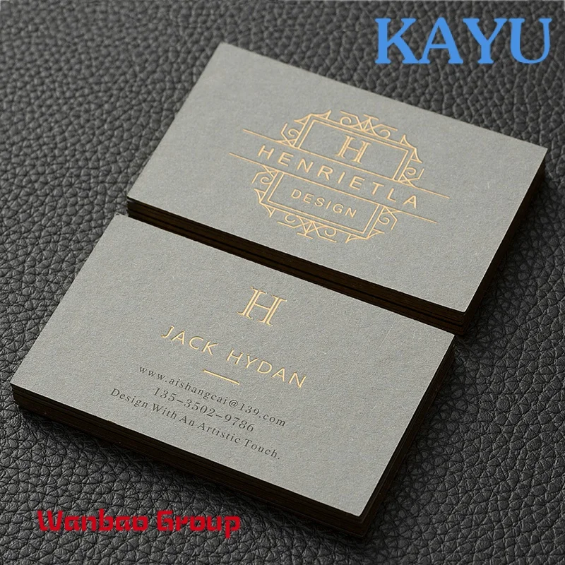 Custom  Luxury Embossed Gold Foil Paper Business Cards Custom Printed Hard Cardstock Business Cards with Design Logo custom new design printed embossed debossed business card paper cards