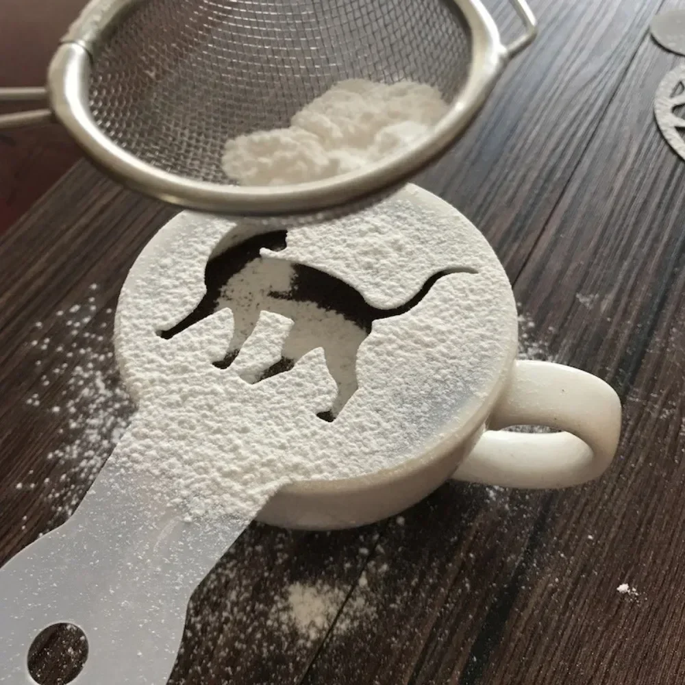 Cappuccino Mold 20pcs Coffee Stencils DIY Fancy Printing Foam Spray Cake Drawing Tool