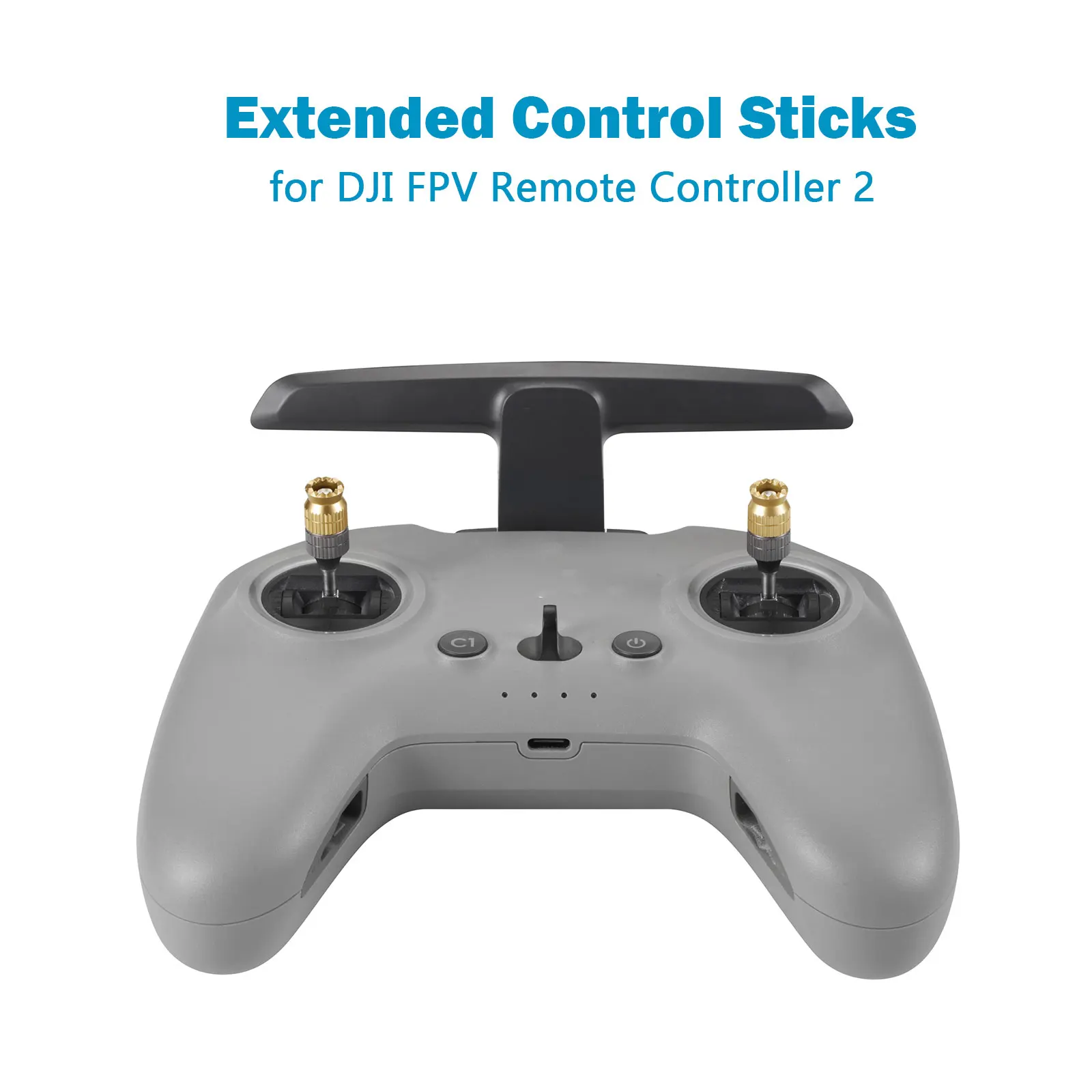 Teleskopiniai džoistikai DJI FPV RC Pro – reguliuojami valdymo strypai