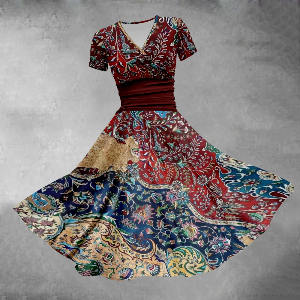 Födémgerenda ruhát 2024 retro maxi ruhát Bohémia Nők Fényűzés part Választékos Félfogadás vestido estélyi dresses Bor színe Sikk Elárusítónő dresses