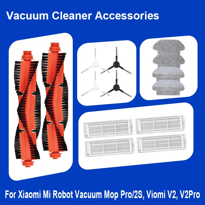 

Для Xiaomi Mi Robot Vacuum Mop Pro STYTJ02YM Mijia Аксессуары для пылесоса Hepa фильтр швабры Основная боковая щетка Запасная часть