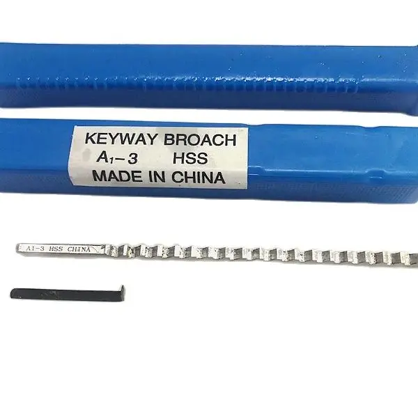 3mm A Push-Type Keyway Broach Metric Sized High Speed Steel for CNC Cutting Machine Tool