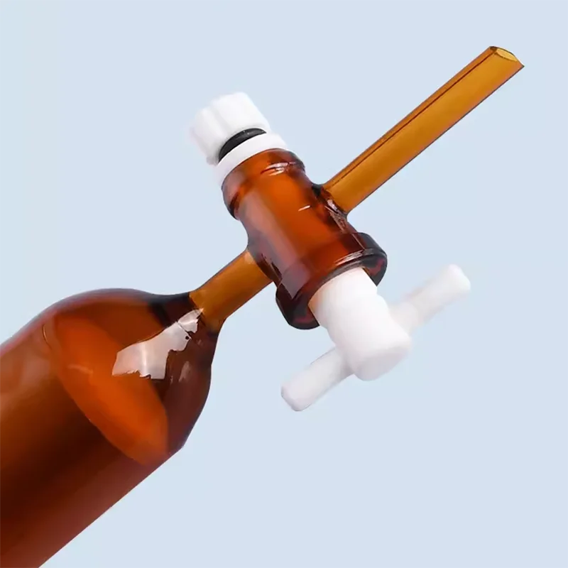 다크 브라운 크로마토그래피 컬럼, 이온 교환 컬럼, 필터 컬럼, 표준 포트 PTFE 유리 컬럼