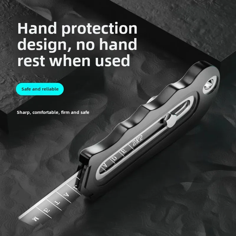 Stainless Steel Heavy Utility Knife Wallpaper Knife Industrial Paper Cutter Durable All Metal Wallpaper Ultra Sharp Tool
