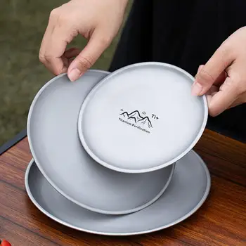 Ultralight Titanium Camping Plate 1