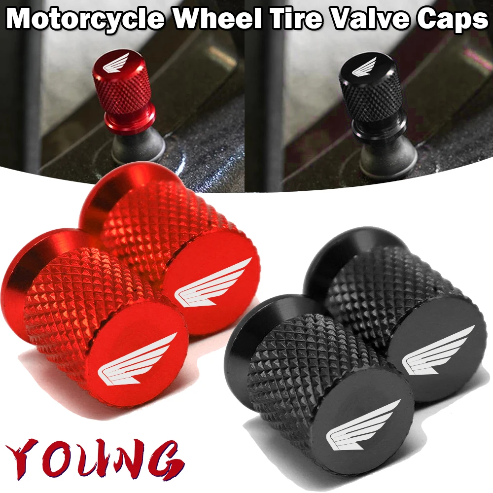 

High-Grade Logo Tire Valve Cap Motorcycle For HONDA Hornet NT1100 CB125R CB500 Shadow PCX VFR750 XADV CB650F CB650R CBR650R /F