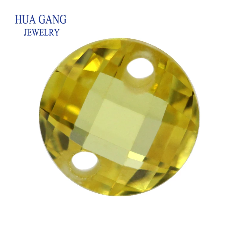Cubic Zirconia Double Hole Stones 6