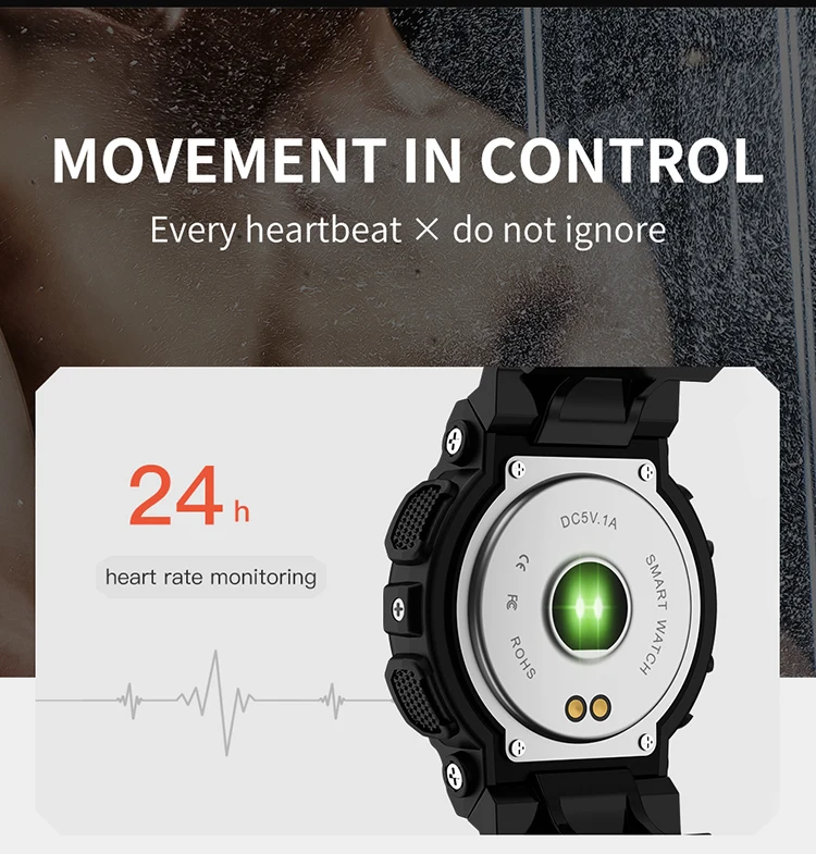 SKMEI Neue Outdoor-Sport-Smart-Uhren für Männer und Frauen, Mode, IP67, wasserdicht, Uhr mit Herzfrequenzüberwachung, Armbanduhr, Reloj Hombre_voghion.com