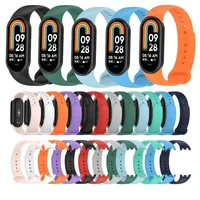 Silicone Straps For Xiaomi Band 8 Replacement Wristbands Straps Soft Breathable Skin Friendly Straps For Mi Band 8 Smart Watch 1
