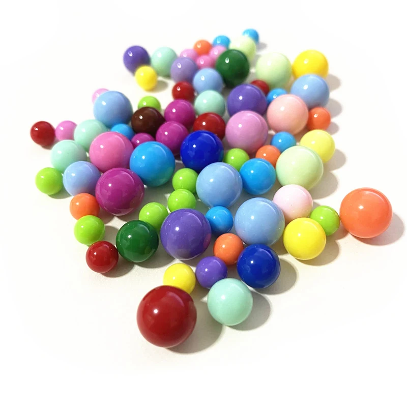 Bolas sólidas coloridas para crianças, plástico, bolas para jogos de  tabuleiro, jogo de corrida, acessório de brinquedo para crianças, diâmetro  6mm, 8mm, 10mm, 14mm, 100pcs