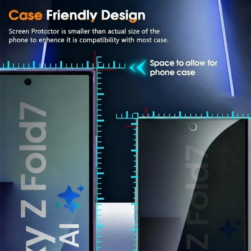 Premium Privacy Tempered Glass Case with Anti-Peeping Screen Protector Film