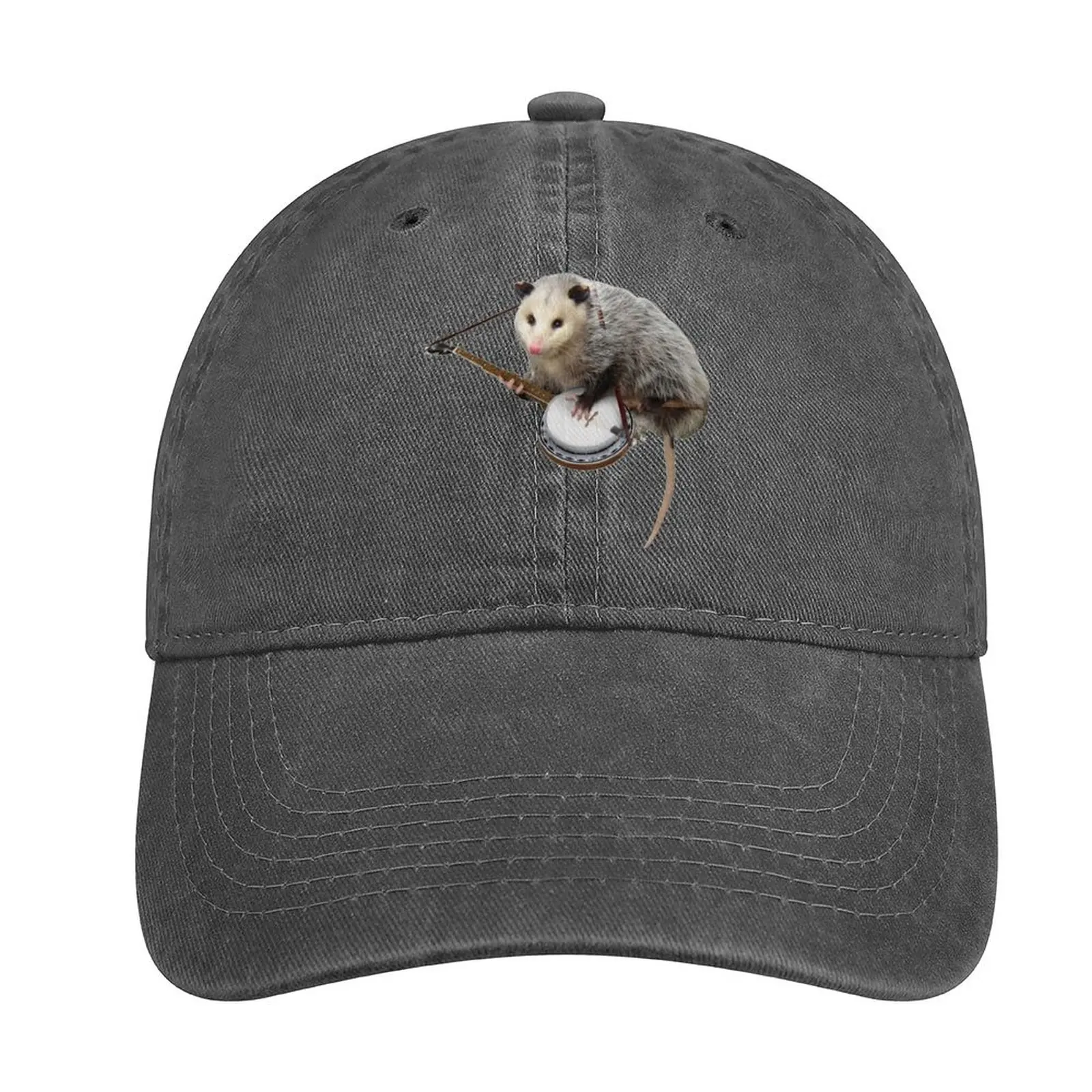 

Opossum Playing Banjo Cowboy Hat Hats Kids Hat boonie hats Vintage Woman Hat Men'S