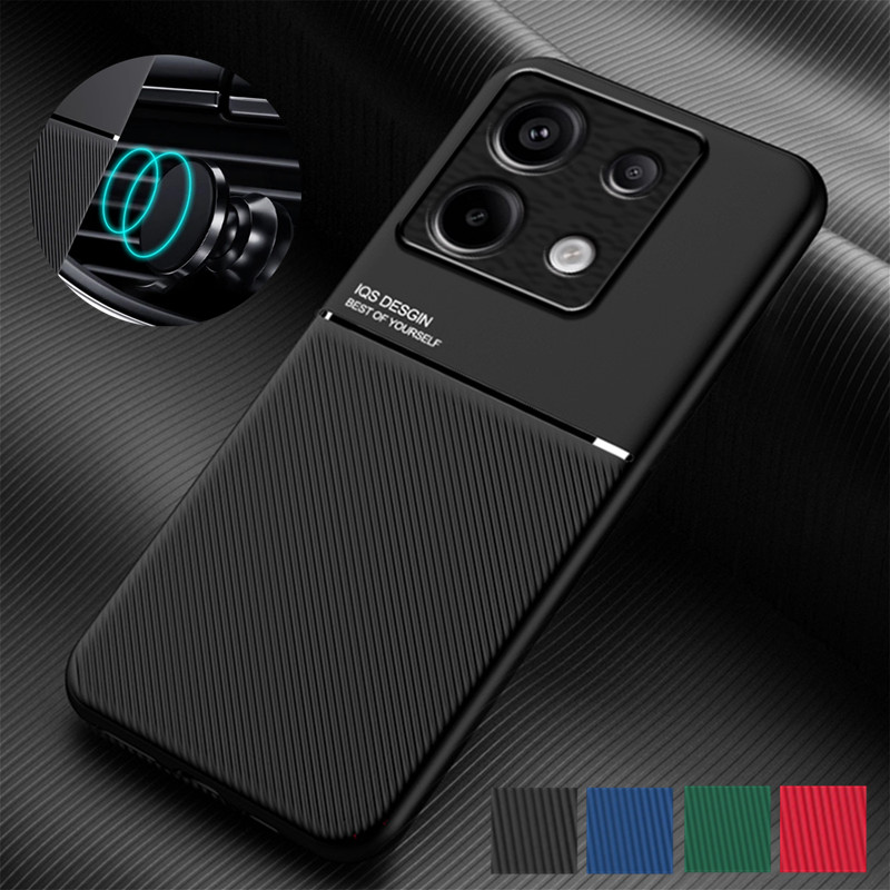 Rugged Non-Slip Case for Xiaomi Redmi Note 13 Pro 5G 12 Pro+ Plus 12S Cover Car Magnetic Holder Coque Fundas