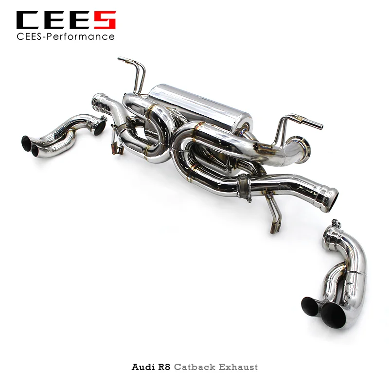 

CEES Catback Exhaust for Audi R8 V10 5.2L 2021-2023 Stainless Steel Valve Control Muffler Performance terminale scarico auto