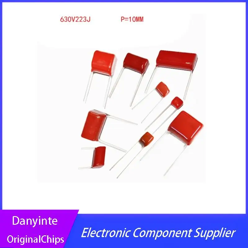 

NEW 20PCS CBB22 630V223J 22NF Pitch 10MM 223 630V 0.022uF CBB Polypropylene film capacitor