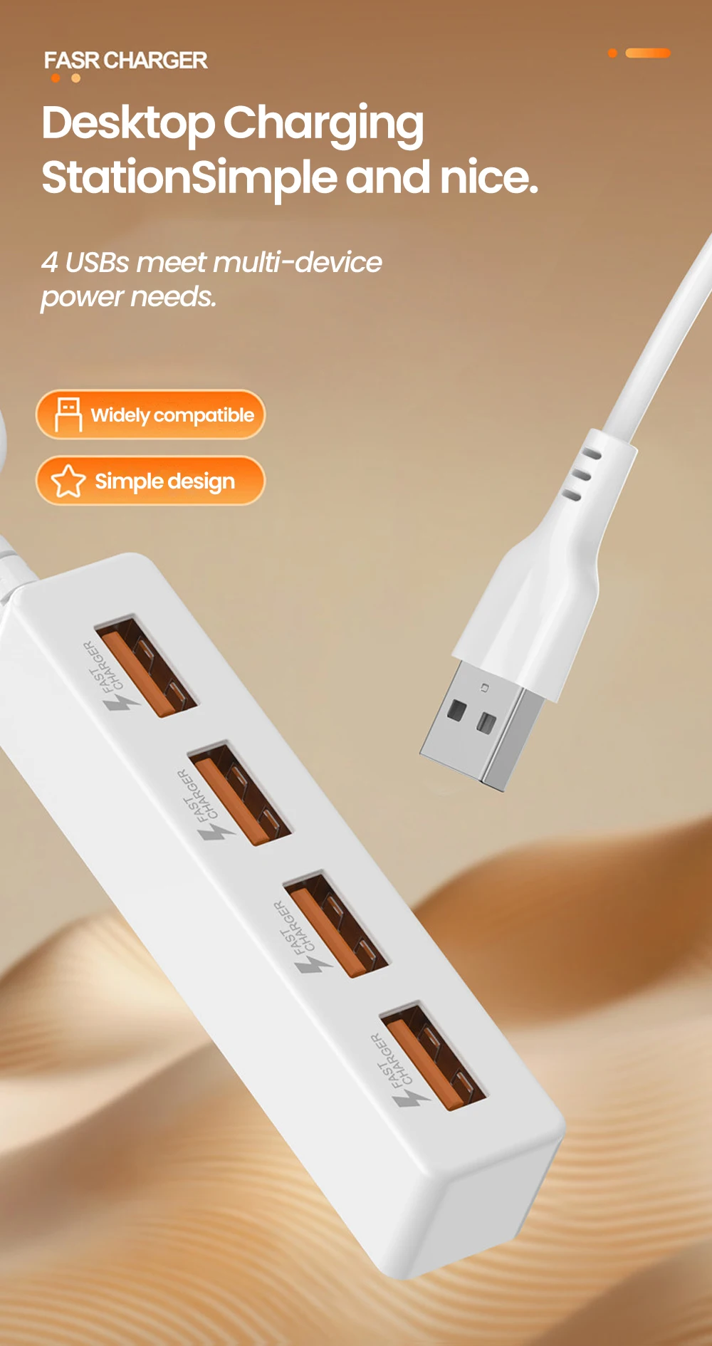 Multi Port USB Splitter, 4 Port USB 3.0 Hub, ORICO USB A