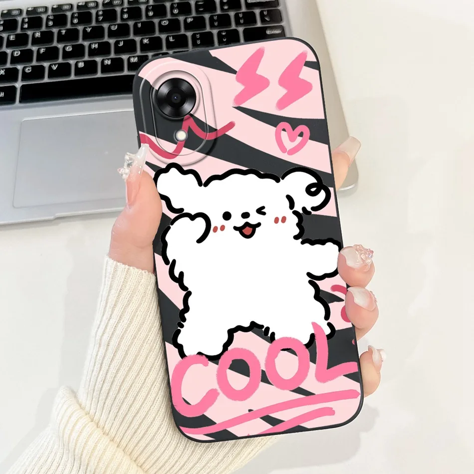 2024 New Cute Cartoon Pattern Soft Silicone Protective Phone Case