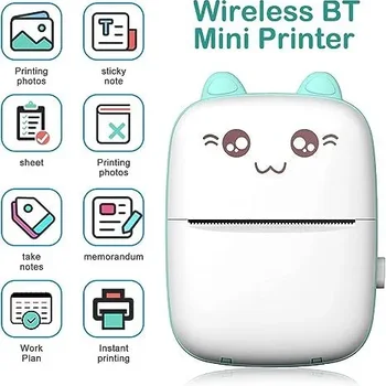 휴대용 미니 블루투스 와이파이 새로운 잘못된 프린터, 휴대폰 사진 타이틀 노트, 핫 프린트 포켓 학생 오류 라벨 프린터