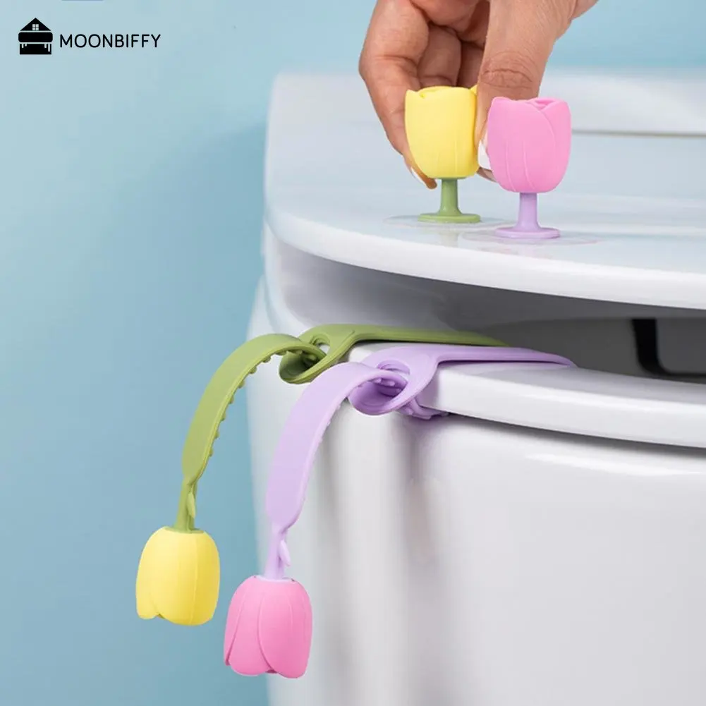 Toilet Lid Lifter Seat Handle Holder Toilet Lid Lift Tool Seat Ring Flapper Bathroom Sanitary