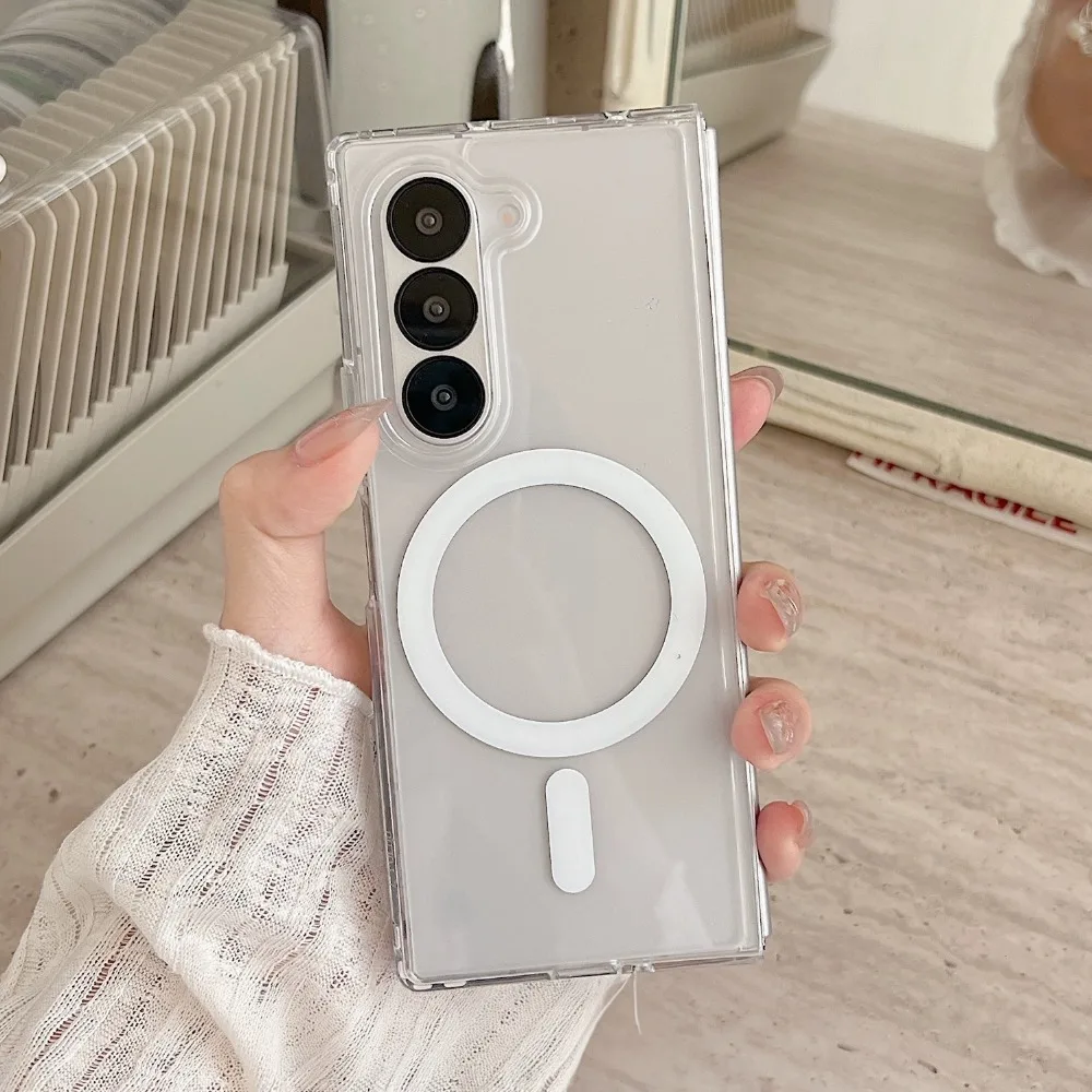 Magsafe Transparent Shockproof Acrylic Slim Phone Case