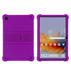Shockproof Silicone Tablet Cover with Multi-Angle Adjustable Stand for Lenovo Tab (TB311FU) (PURPLE)