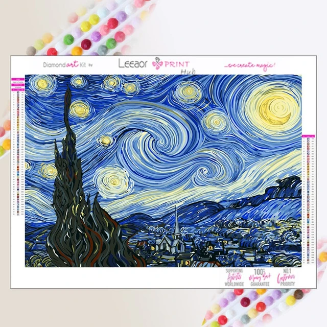 5D Diamond Painting Van Gogh's Starry Night Canvas Diamonds Art