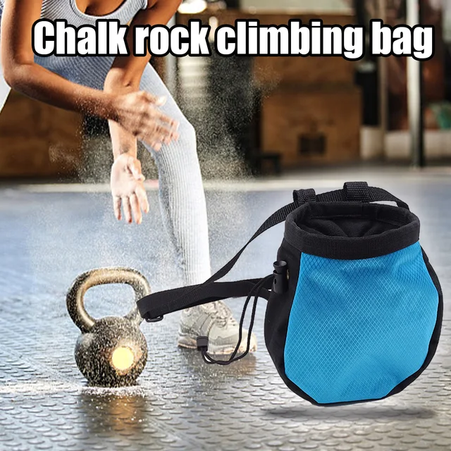 Psychi OG Krijtzak met opbergvak en tailleband voor rotsklimmen en boulderen (Navy Blauw