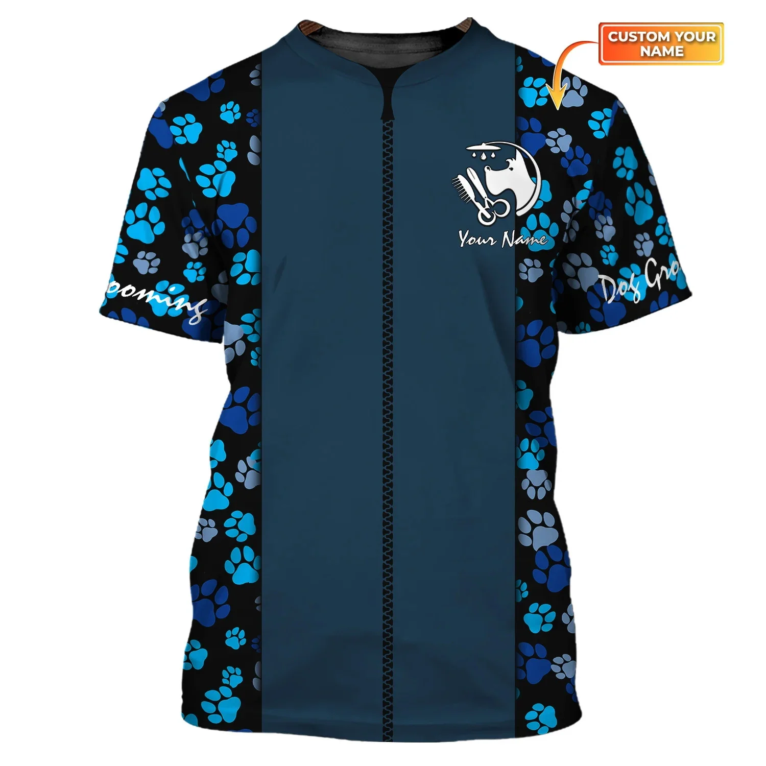PLstar Cosmos Neueste Pet Groomer Sommer männer T-shirt Personalisierte Hund Groomer Name 3D Gedruckt t-shirt Unisex Casual Tops DW170 – Detail 32