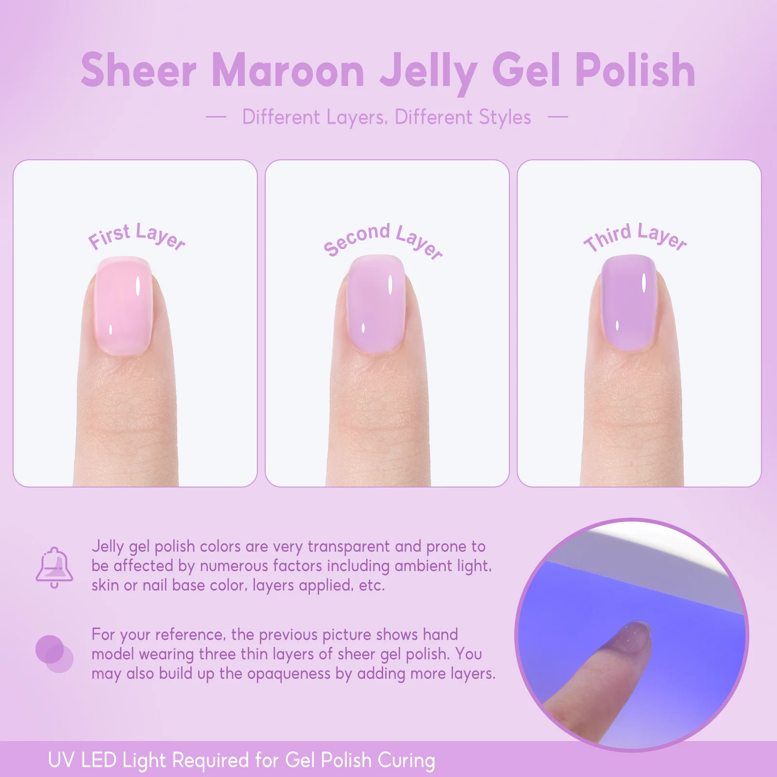 Coscelia Nail 7ml Translucent Jelly Gel Polish Nude Brown Varnish Semi Permanent UV LED Nail Art Manicure For Girl Nail Supplies 4