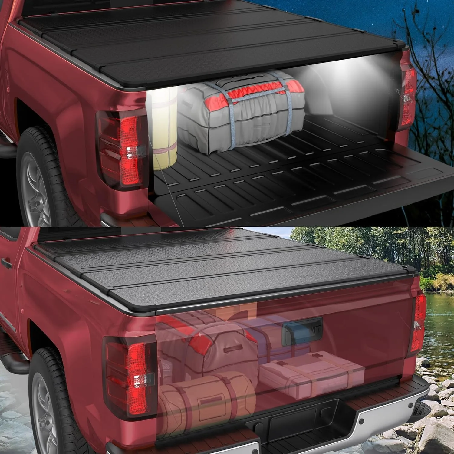 5.5FT Quad Fold Aluminum Tonneau 6