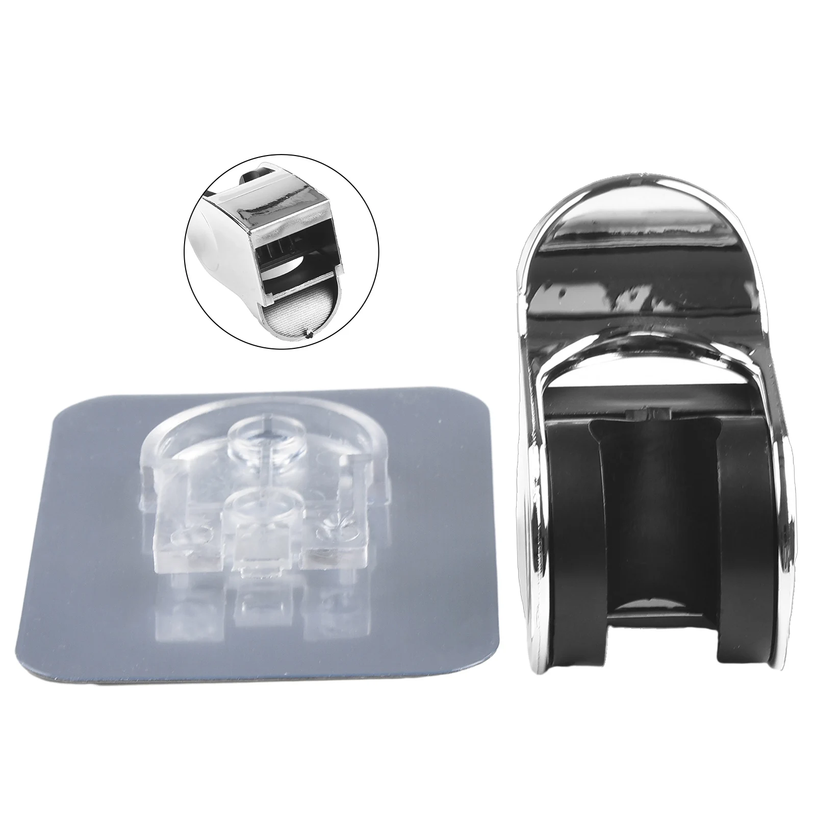 Description Picture 6 of itemAdjustable Shower Head Holder Wall Mounted Adjustable Shower Bracket Handheld Sprayer Fixed Base Support Bathroom Accessories