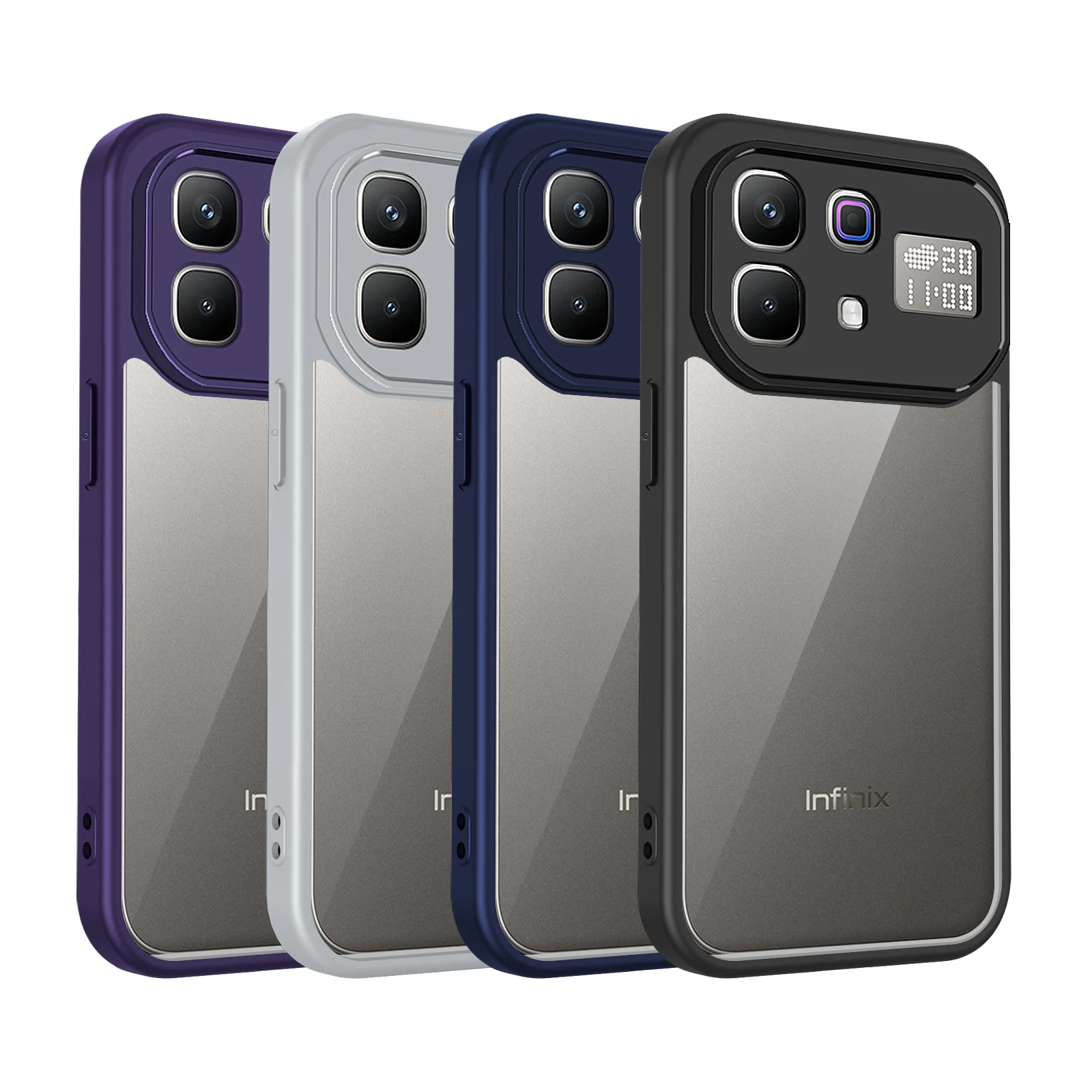 Clear Matte Back Air Cushion Silicon Bumper Case