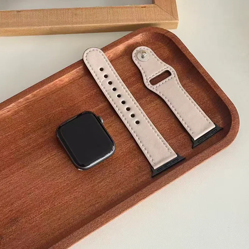 Premium Leather Strap for Smart Watches - Universal Fit Sport Bracelet