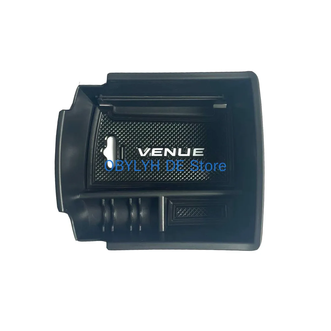 for 2020 Hyundai Venue Car Central Console Armrest Storage Box Pallet Tray ContainerRubber Mat