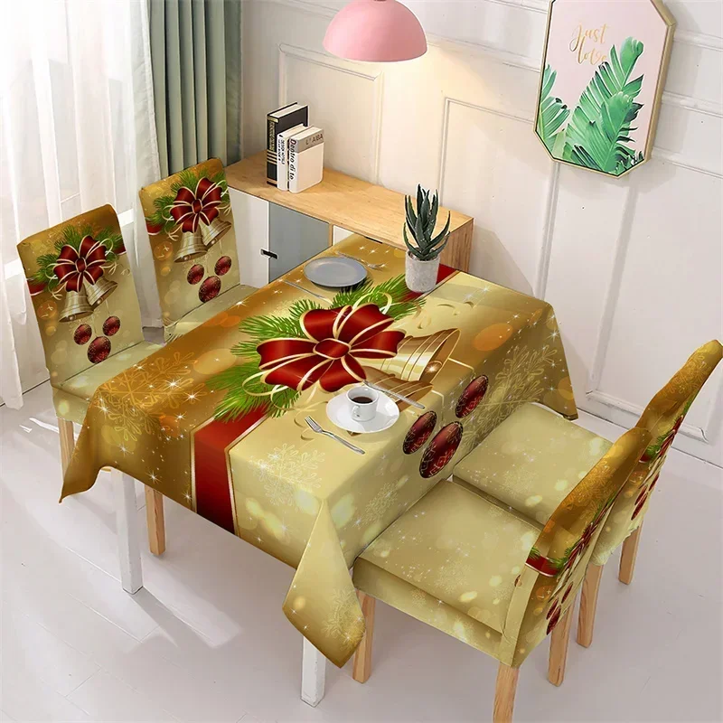 2 Pezzi Decorazione Di Natale, Coprisedia Di Natale Lavabile Estraibile