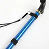Foldable Walking Hiking Stick Aluminum Alloy Mountain Climbing Cane Ultralight Portable Camping Trekking Pole Elderly Cane 3