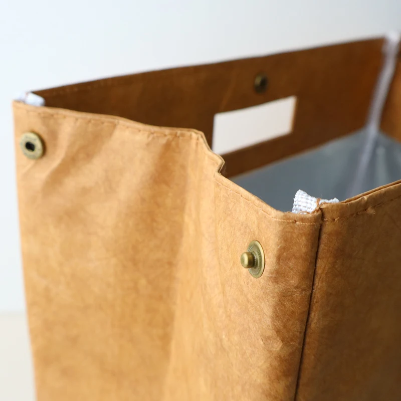 LucaAlberto Large Capacity Dupont Paper Lunch Box Bag Bento Bag Gift Bag Business Meeting A4 Document Bag Family Storage Orga... - 4