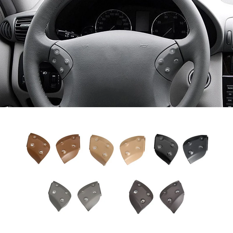 

Car Styling Steering Wheel Buttons Switch Panel Cover Stickers Trim For Mercedes Benz W203 C Class C200 C260 2038701451