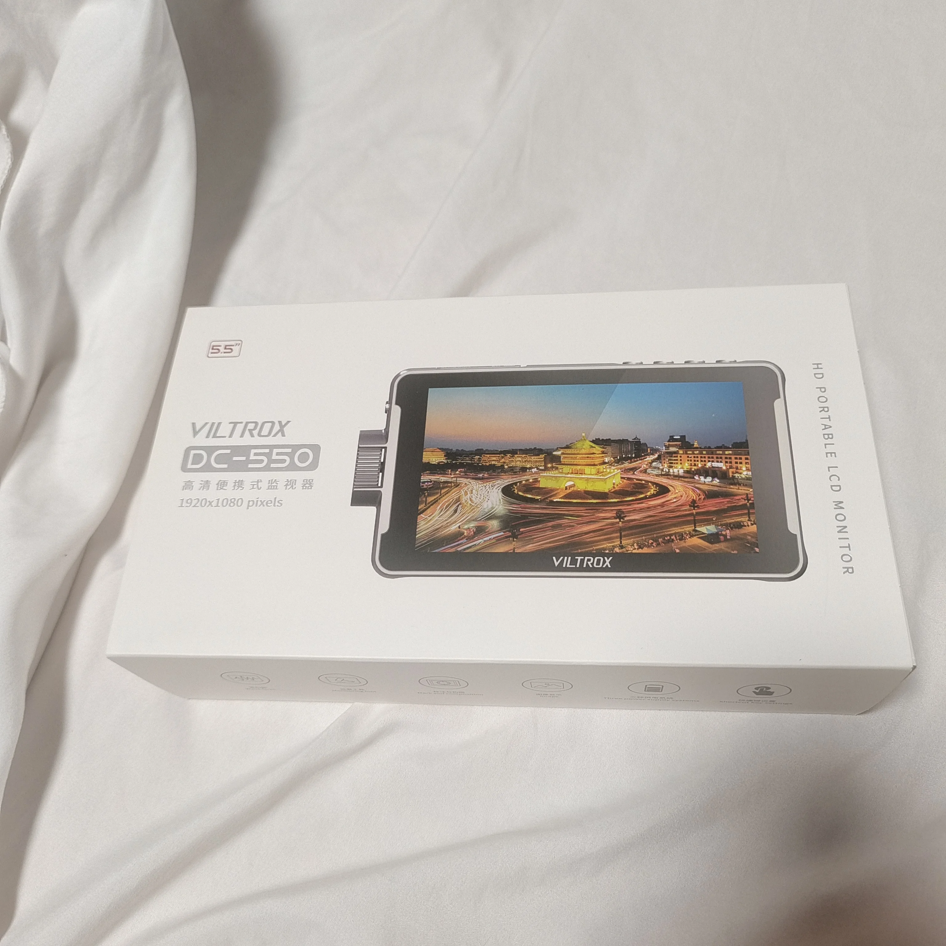 VILTROX DC 550 5.5 Inch Profissional Camera Studio Monitor 1920x1080 4K 30Hz HDMI Touch Screen Field 3D LUT Director Monitor