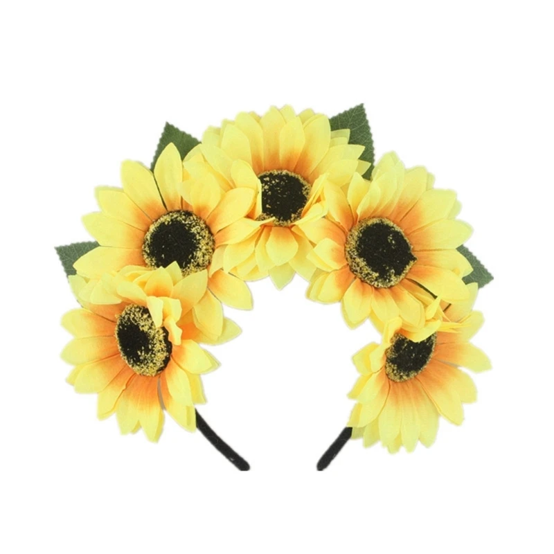 

Adjust Flower Hairband Luxurious Model Show Tiaras Girls Styling Headband F0T5
