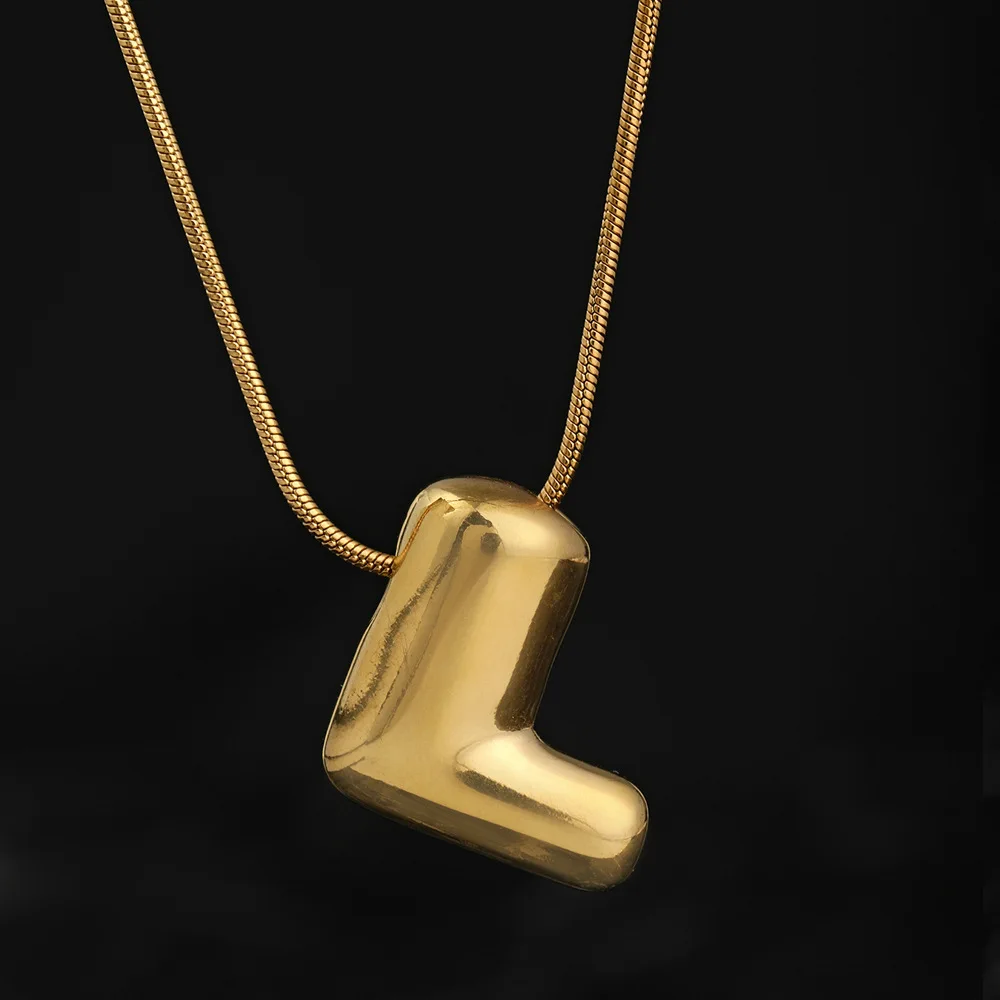 Classic Refined Elegant Women Jewelry Accessory Bubble 26 English Letter Necklace Pendant DIY Accessories 12