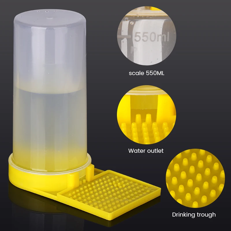 Bee Drinking Water Dispenser Feeder Beekeeping Honey Bee Feeders Watering Bees Tools Supplies Feeding Drinker Tool 1Pcs