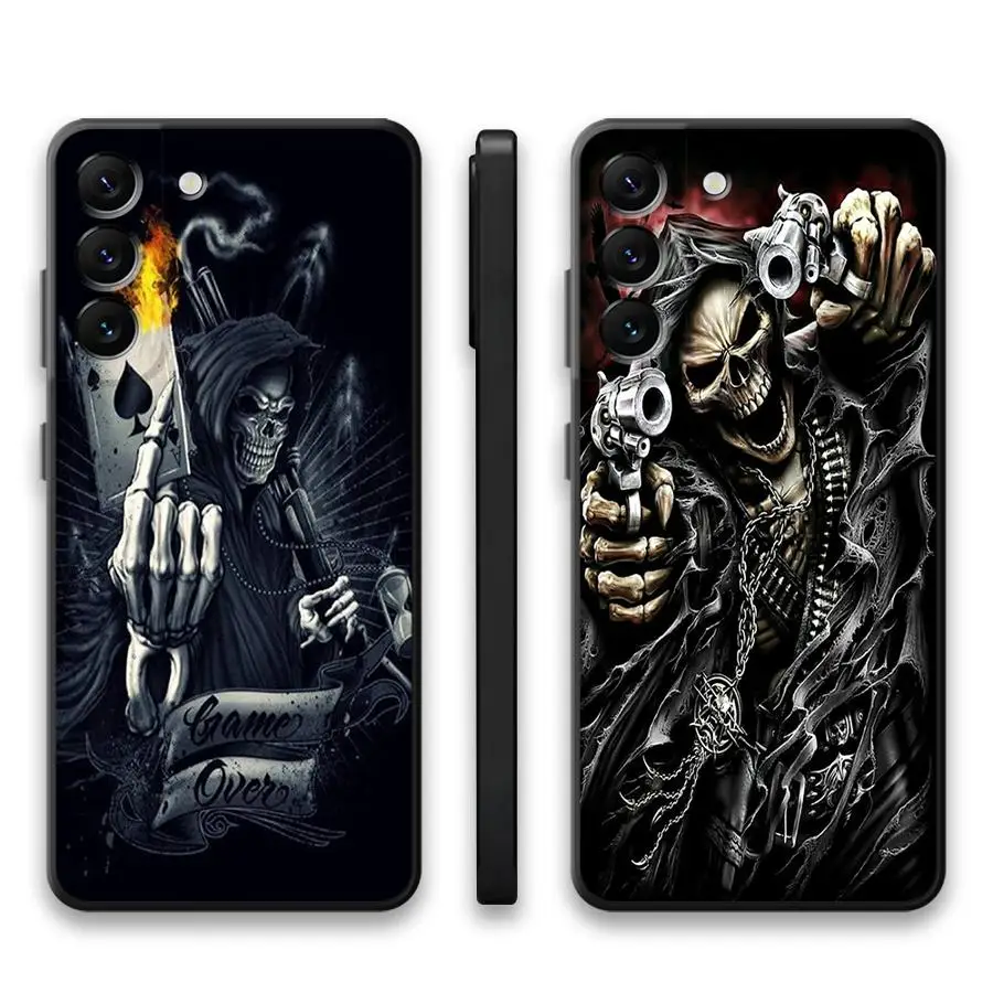 Grim Reaper Skull Phone Case - Sleek and Protective Design
