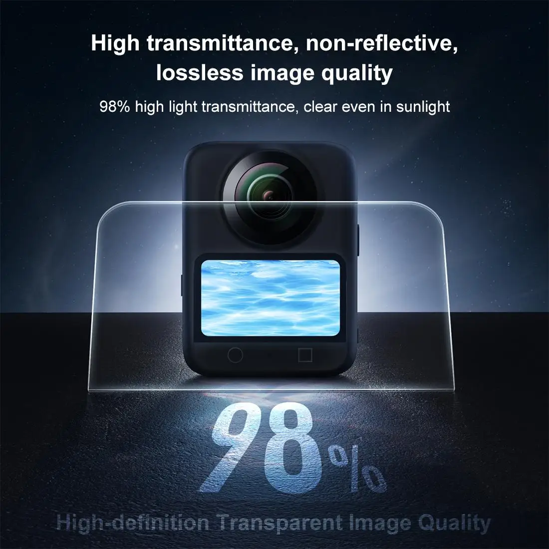 PULUZ For DJI Osmo 360 Screen Explosion-proof Tempered Glass Films